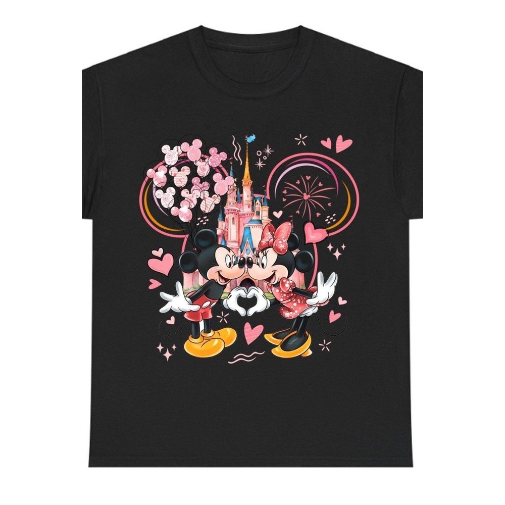 Disney Mickey And Minnie Valentines T-shirt Unisex Adult Small